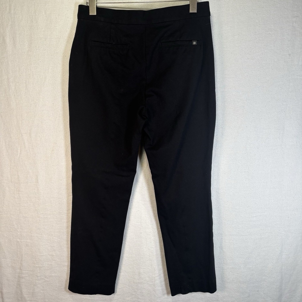 Banana Republic Women's Dress Pants Ankle Size 8 Black Flat Front - Picture 2 of 10